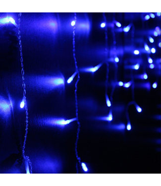 Kerst Gordijn 3.5 x 1.0 Meter - Blauw