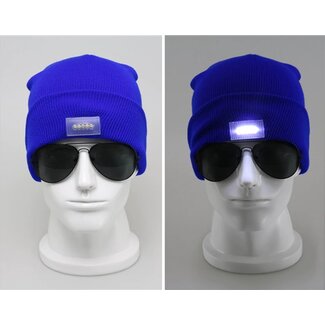 Lichtgevende Muts - LED - Blauw