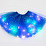 LED Rokje / Tutu - Groot - Blauw - Met Gekleurde RGB Verlichting