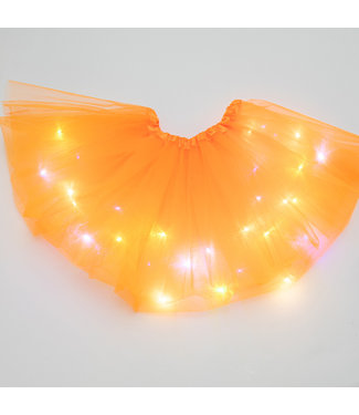LED Rokje / Tutu - Groot  - Oranje  - Met Gekleurde RGB Verlichting