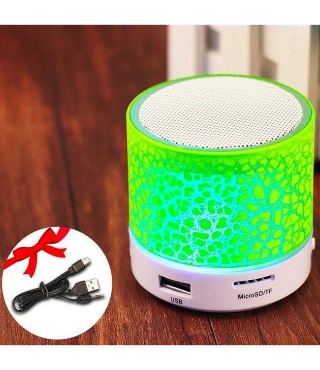 gips Eenvoud Gemengd Bluetooth Speaker Mini - LED - Groen - Wantohave