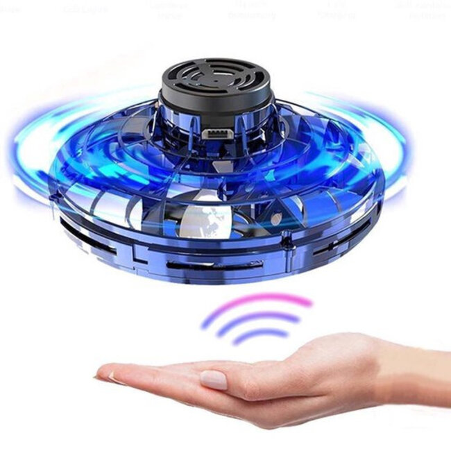 FlyNova Vliegende Spinner  -  LED - Blauw