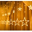 Kerst Gordijn Ster 2 Meter - Warm Wit