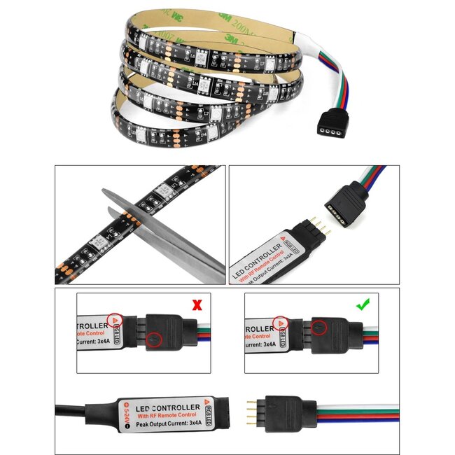 TV LED Strip Set USB - 4 Meter