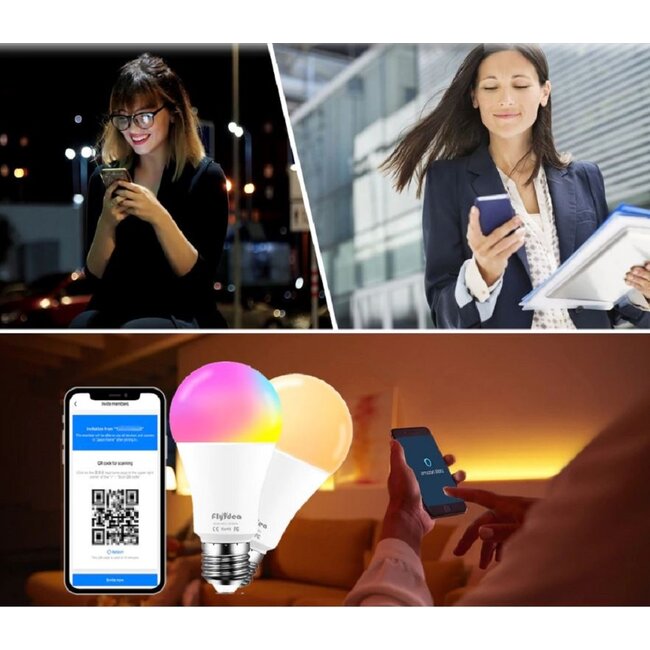 Slimme Lamp RGB+CCT - E27 - 7 Watt - Multifunctioneel - LED