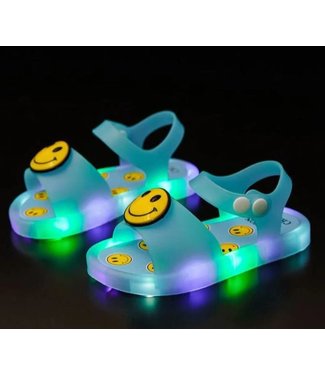 LED Sandalen Smiley - Blauw