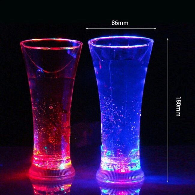 Lichtgevend Long drinkglas RGB - LED