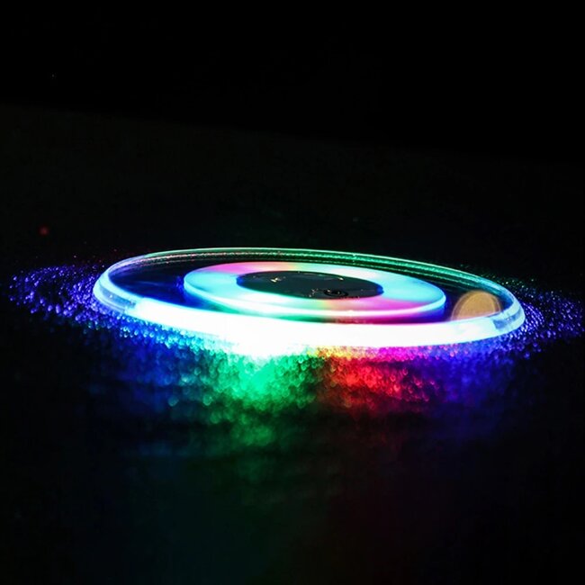 Lichtgevende Onderzetter Rond - RGB kleuren - LED