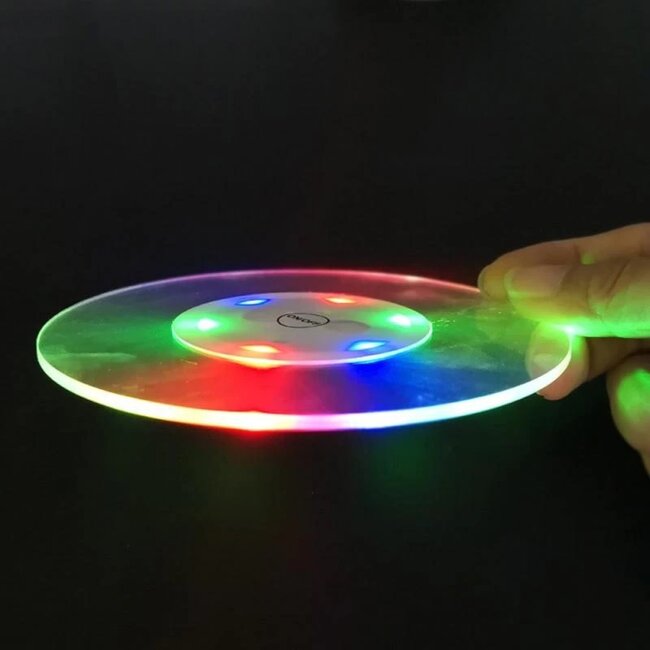 Lichtgevende Onderzetter Rond - RGB kleuren - LED