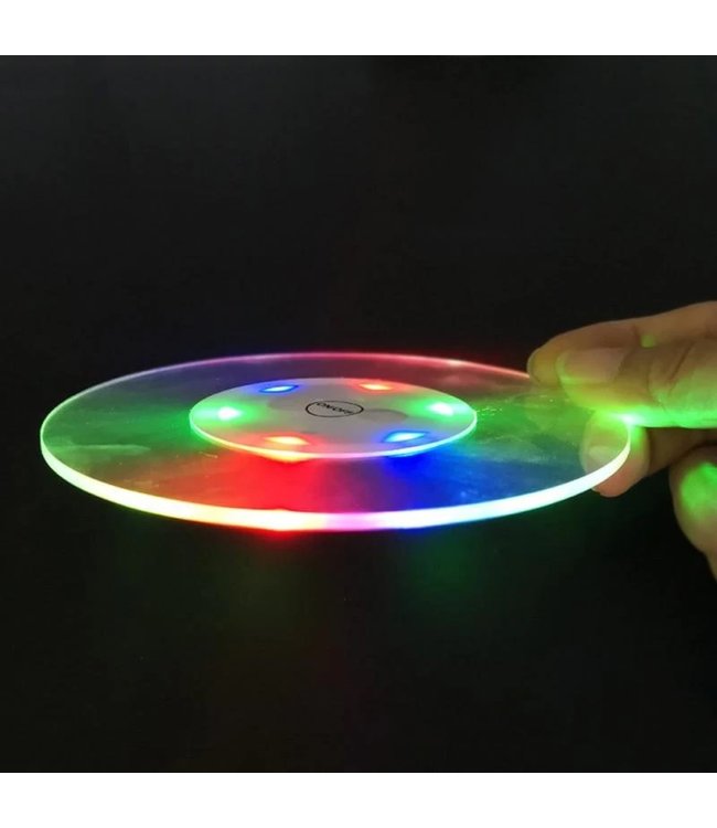 Lichtgevende Onderzetter Rond - RGB kleuren - LED