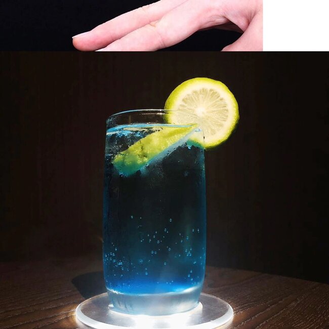 Lichtgevende Onderzetter Rond - Wit - LED