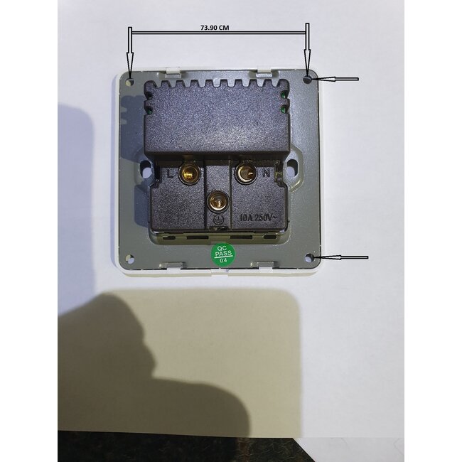 Universeel Inbouw Stopcontact - 2x USB - Zwart