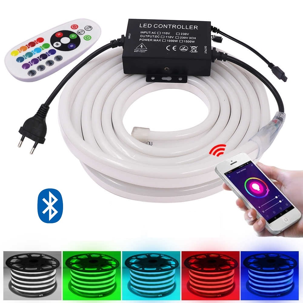 LED Strip Neon - RGB - Meter - Waterdicht - Bluetooth - Wantohave