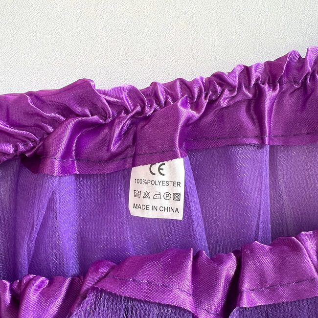 LED Rokje/Tutu en Tiara Mini Set - Paars