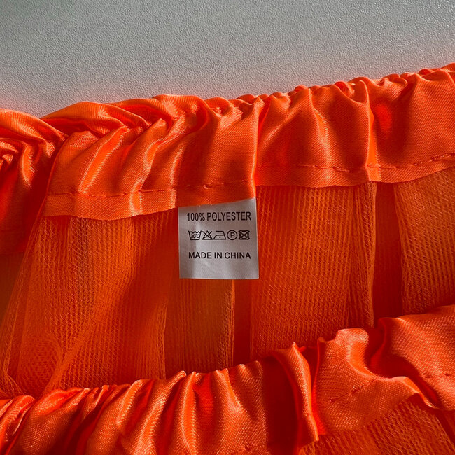 LED Rokje/Tutu en Tiara Mini Set - Oranje