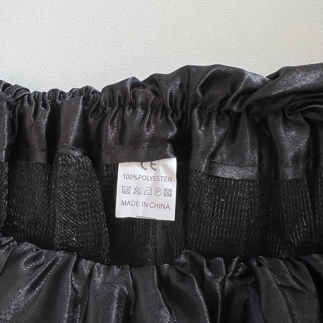 LED Rokje/Tutu en Tiara Mini Set - Zwart