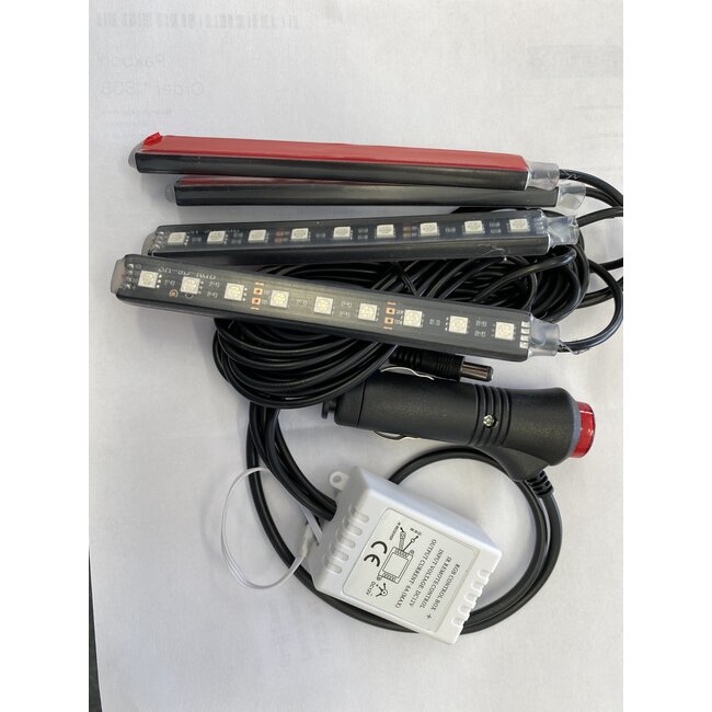 LED Auto interieur Verlichting - RGB - Met Afstandbediening