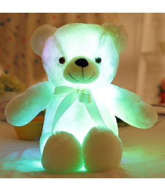 Lichtgevende Knuffelbeer - Wit - LED