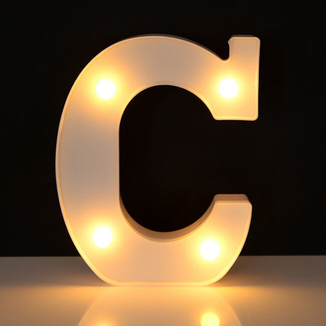 Lichtgevende Letters - 16 cm - Wit - LED