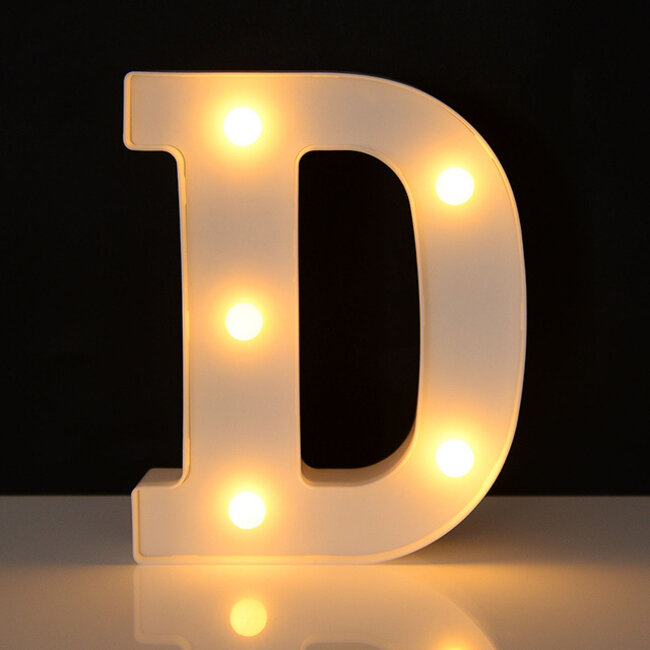Lichtgevende Letters - 16 cm - Wit - LED