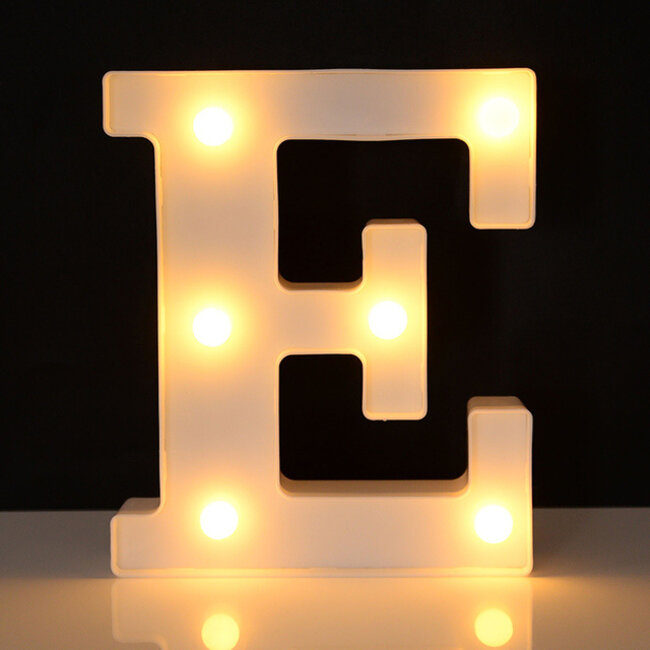 Lichtgevende Letters - 16 cm - Wit - LED
