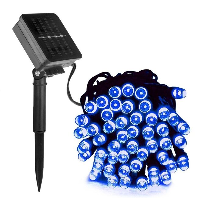 Kerstboomverlichting - 30 Meter - Zonne-energie - Blauw