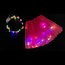 LED Rokje/Tutu en Tiara Groot Set - Roze