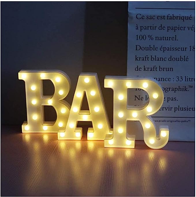 LED Lichtletters Bar | 22 cm Bar Accessoires | Kopen bij Wantohave ...