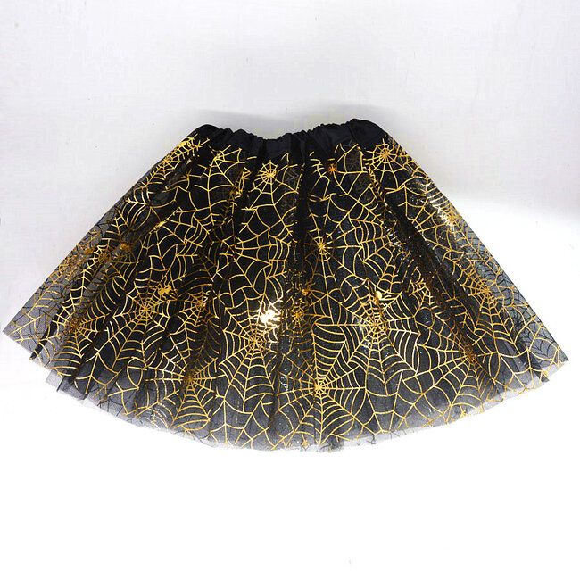 Halloween Lichtgevende Rok/Tutu - Zwart/goud