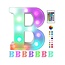 Lichtgevende Letters RGB Met Afstandsbediening - 22 cm  - LED
