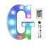Lichtgevende Letters RGB Met Afstandsbediening - 22 cm  - LED