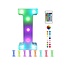 Lichtgevende Letters RGB Met Afstandsbediening - 22 cm  - LED