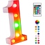 Lichtgevende Cijfers RGB Met Afstandsbediening - 22 cm