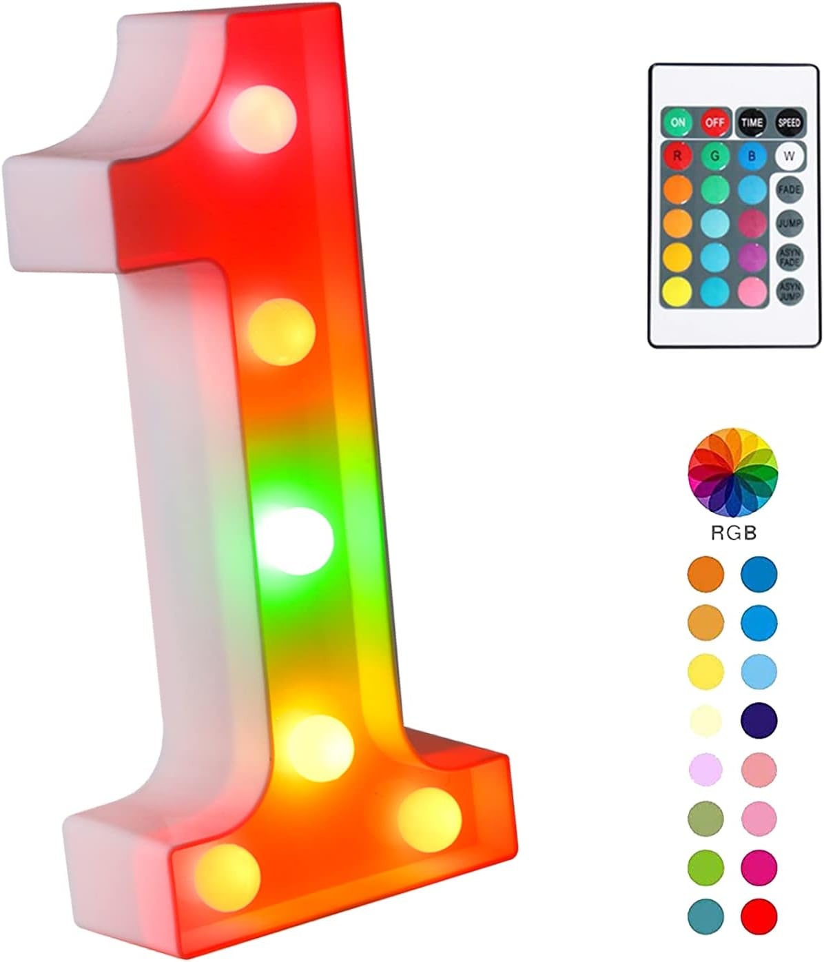 Jandei Led lichtgevende cijfers, cijfer 8 met warm wit licht, LED