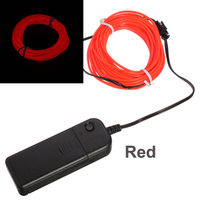 EL Wire Op Batterij - 1 Meter