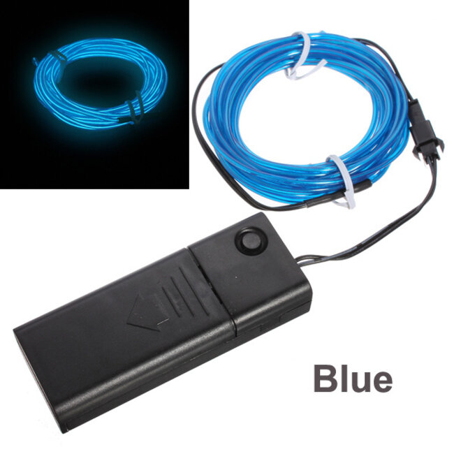 EL Wire Op Batterij - 1 Meter