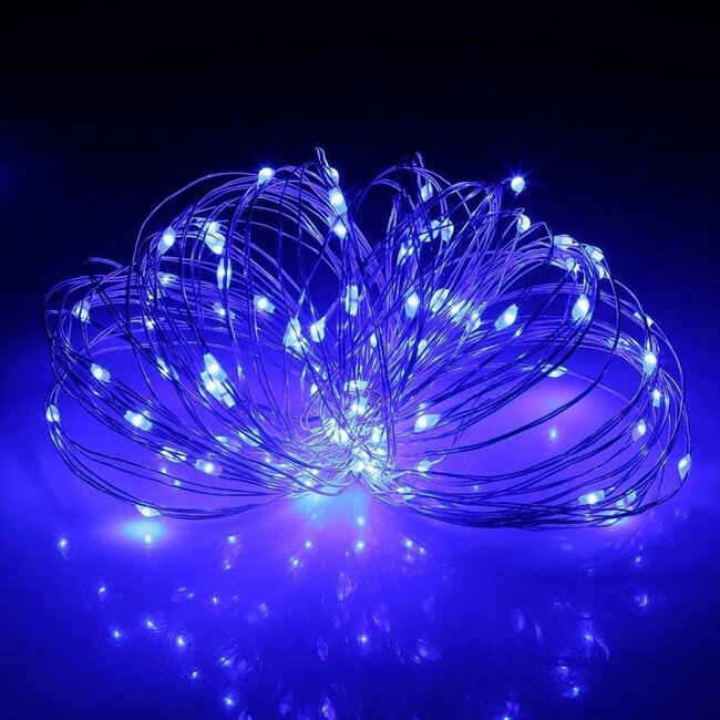 Lichtdraad Kerstverlichting - 50 Meter - Blauw - Voor Buiten