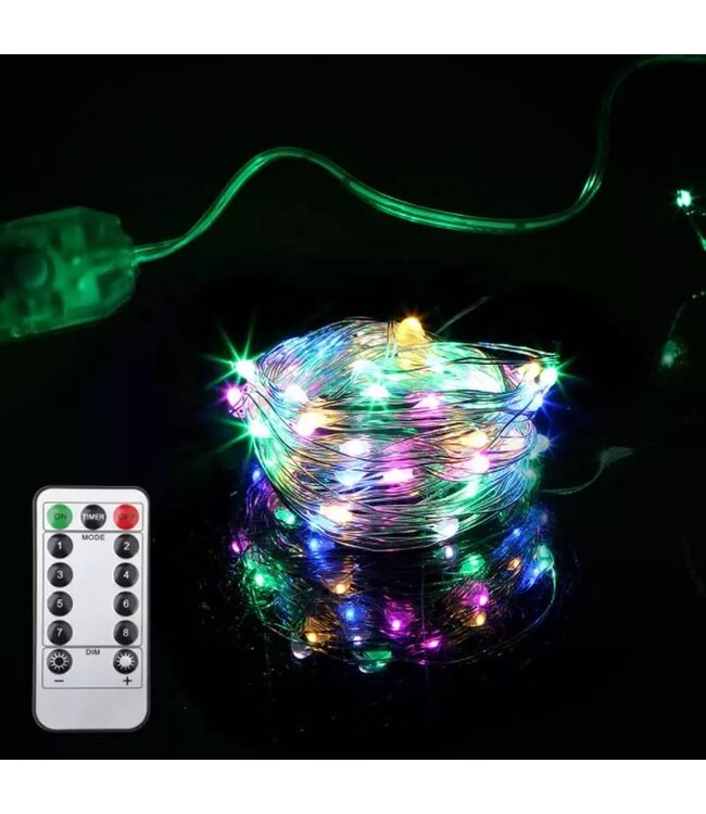 Lichtdraad Kerstverlichting 30 Meter - USB - RGB - Voor Buiten