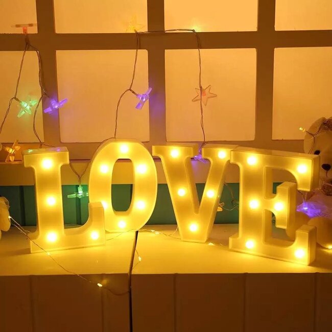 Lichtgevende Letters LOVE - Wit - LED