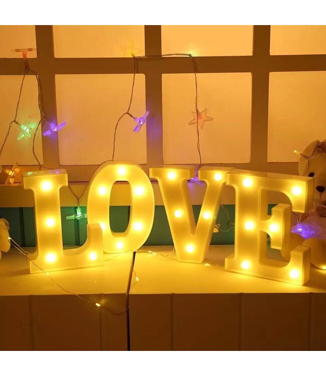 Lichtgevende Letters LOVE - Wit - LED