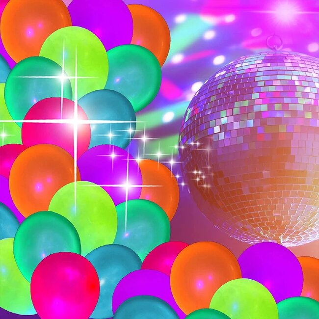 Neon Blacklight Ballonnen Set - 35 Stuks