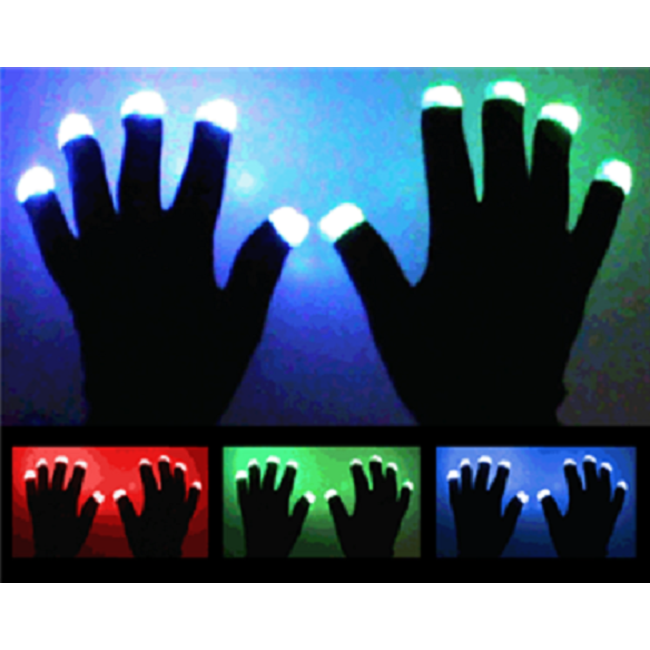 Lichtgevende Handschoenen Set - Zwart & Wit