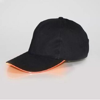 Lichtgevende Pet - Zwart