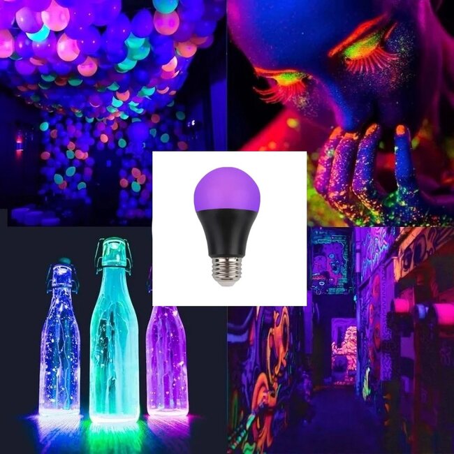 UV Blacklight Lamp - E27 Fitting - Neon Verlichting