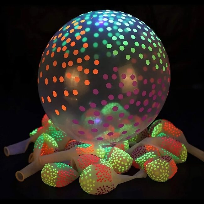 Neon Blacklight Ballonnen Set - 5 Stuks