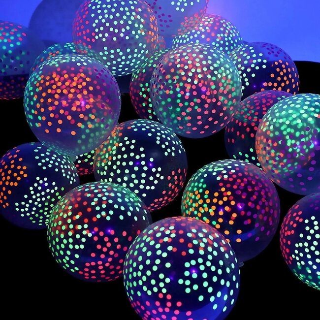 Neon Blacklight Ballonnen Set - 5 Stuks