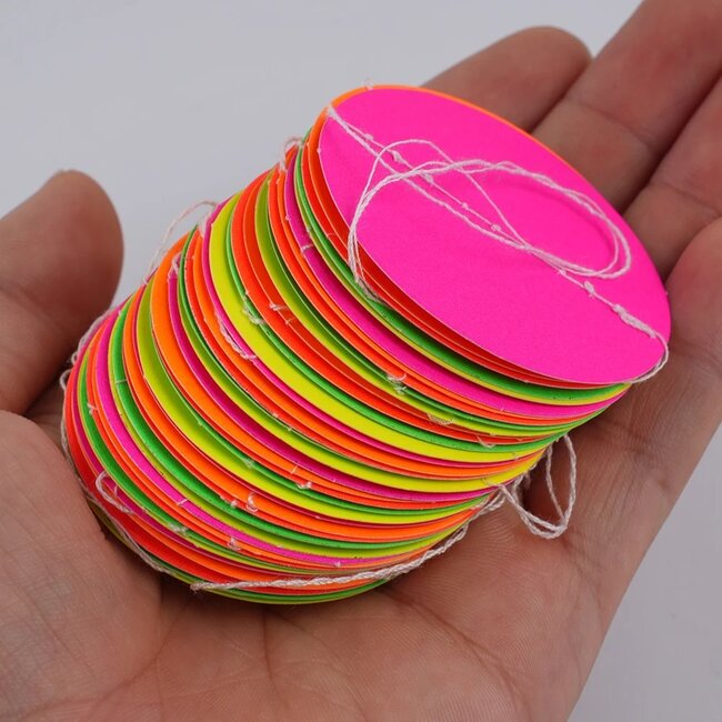 Neon Slinger Rondjes - 3 Meter - UV Blacklight Versiering