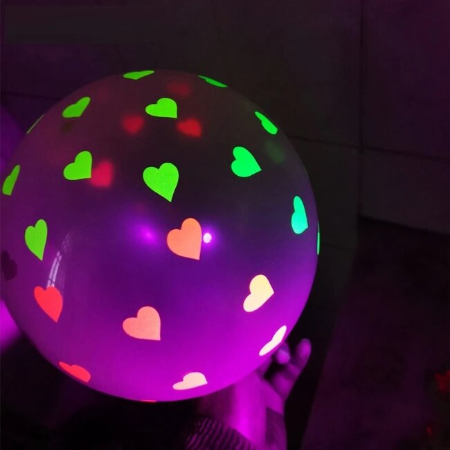 Neon Blacklight Ballonnen Set - 5 Stuks