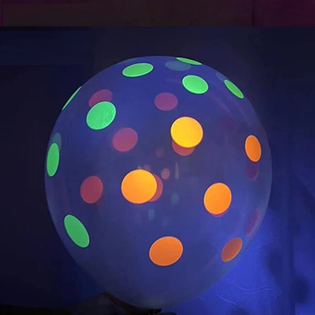 Neon Blacklight Ballonnen Set - 5 Stuks