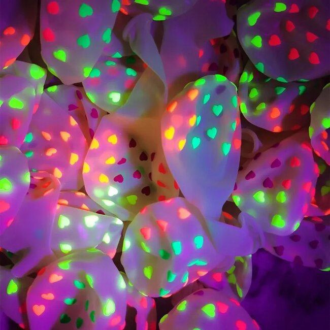 Neon Blacklight Ballonnen Set - 5 Stuks